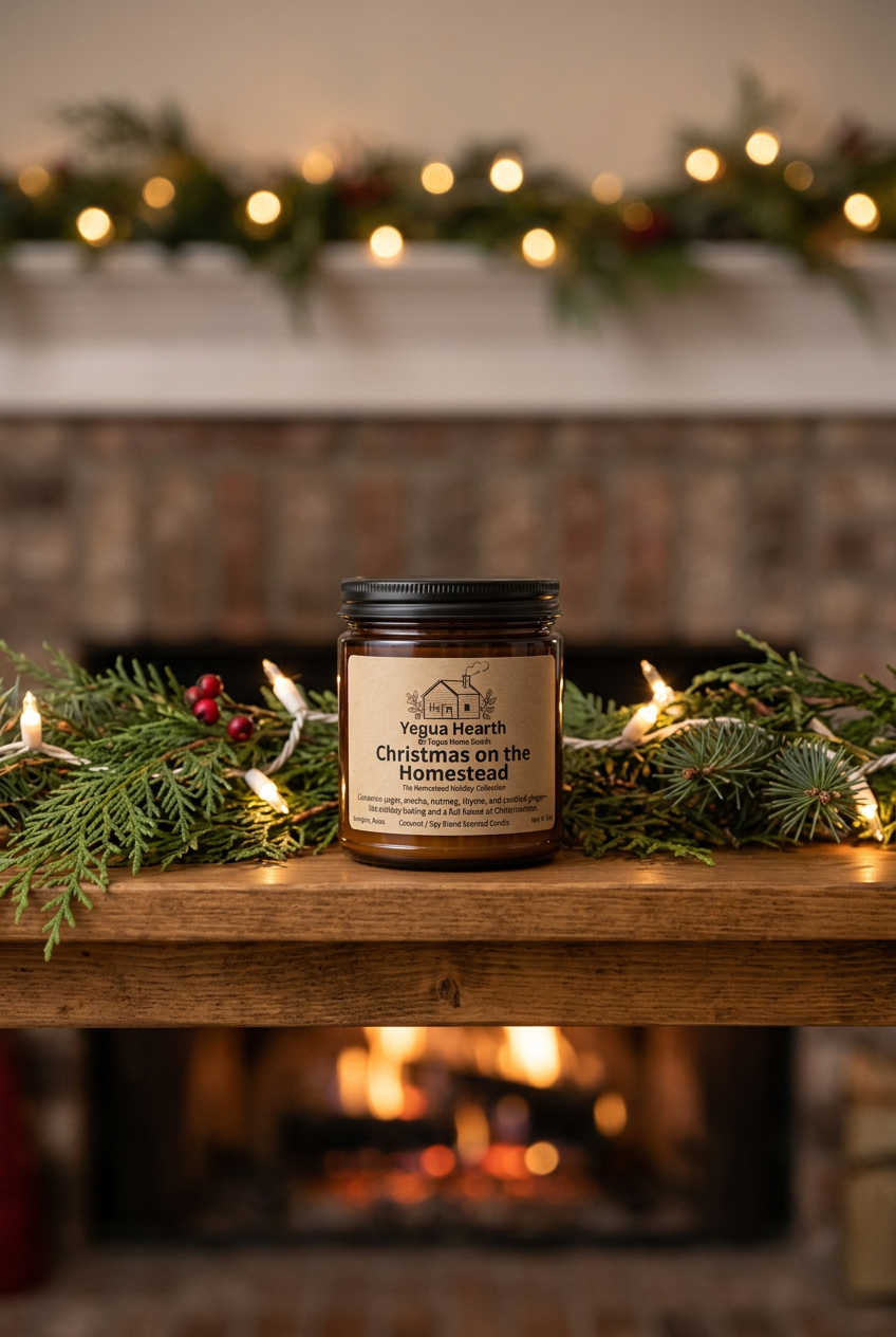 Christmas on the Homestead Candle - Image 3