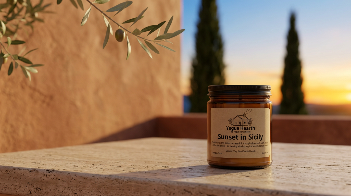 Sunset in Sicily Candle - Image 3